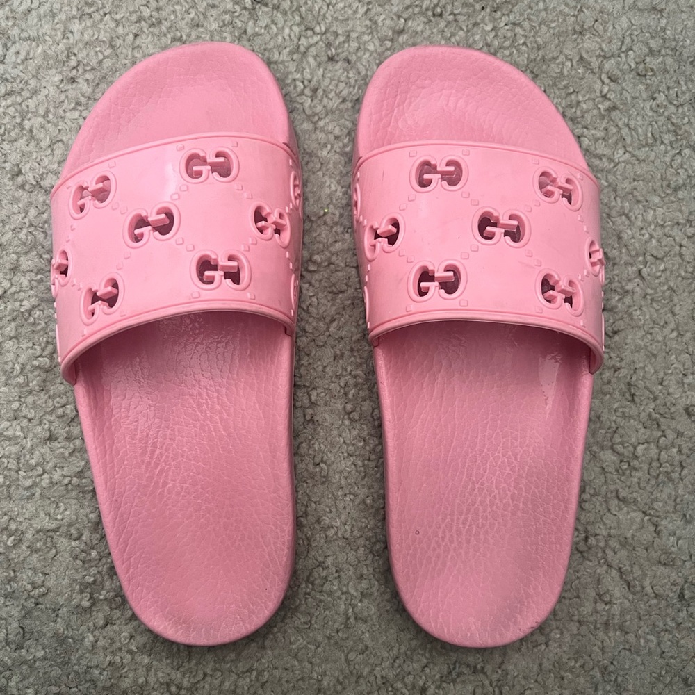 Women’s rubber GG slide sandal